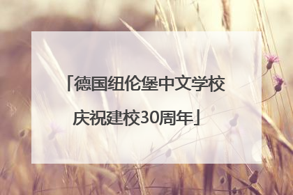 德国纽伦堡中文学校庆祝建校30周年