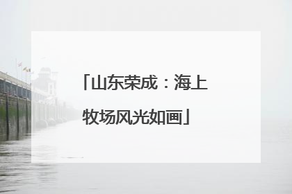 山东荣成：海上牧场风光如画