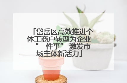 岱岳区高效推进个体工商户转型为企业“一件事” 激发市场主体新活力