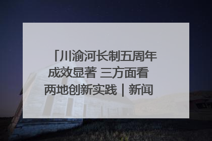 川渝河长制五周年成效显著 三方面看两地创新实践｜新闻发布最前线