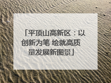 平顶山高新区：以创新为笔 绘就高质量发展新图景