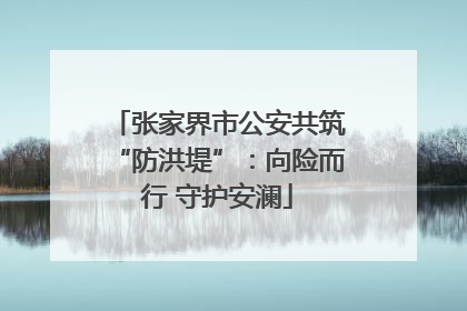 张家界市公安共筑“防洪堤”：向险而行 守护安澜