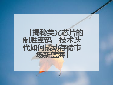 揭秘美光芯片的制胜密码：技术迭代如何撬动存储市场新蓝海