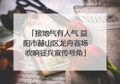 接地气有人气 益阳市赫山区龙舟赛场吹响征兵宣传号角