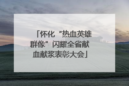 怀化“热血英雄群像”闪耀全省献血献浆表彰大会