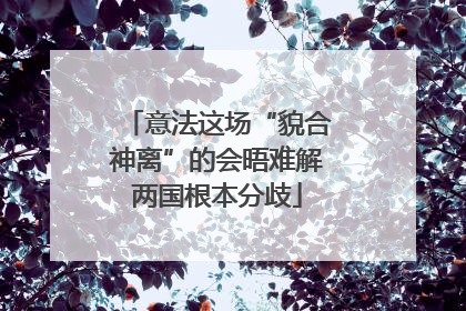 意法这场“貌合神离”的会晤难解两国根本分歧