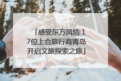 感受东方风情 17位上合旅行商青岛开启文旅探索之旅