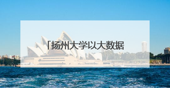 扬州大学以大数据赋能就业工作和人才培养 全链条就业帮扶畅通求职路