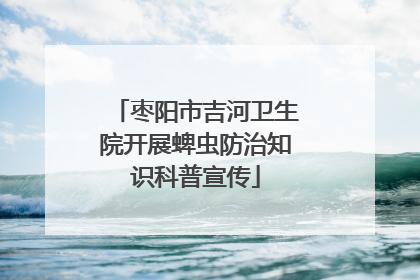 枣阳市吉河卫生院开展蜱虫防治知识科普宣传