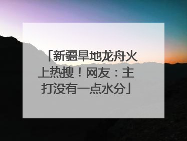 新疆旱地龙舟火上热搜！网友：主打没有一点水分