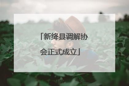 新绛县调解协会正式成立