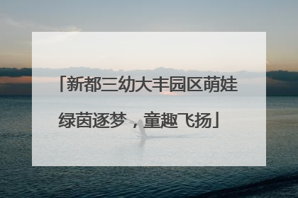 新都三幼大丰园区萌娃绿茵逐梦，童趣飞扬