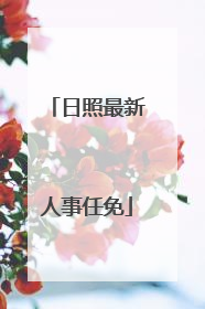 日照最新人事任免