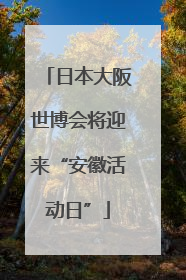 日本大阪世博会将迎来“安徽活动日”