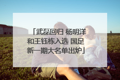 武磊回归 杨明洋和王钰栋入选 国足新一期大名单出炉