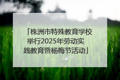 株洲市特殊教育学校举行2025年劳动实践教育暨杨梅节活动