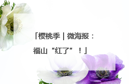 樱桃季｜微海报：福山“红了”！