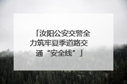 汝阳公安交警全力筑牢夏季道路交通“安全线”