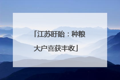 江苏盱眙：种粮大户喜获丰收