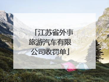 江苏省外事旅游汽车有限公司收罚单