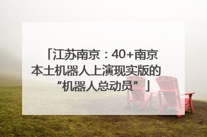 江苏南京：40+南京本土机器人上演现实版的“机器人总动员”