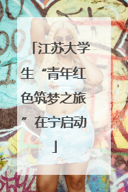 江苏大学生“青年红色筑梦之旅”在宁启动