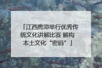 江西鹰潭举行优秀传统文化讲解比赛 解构本土文化“密码”