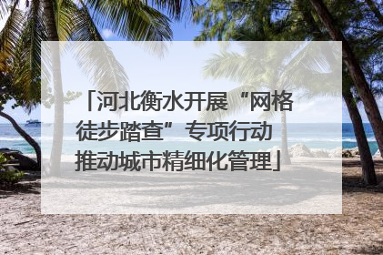河北衡水开展“网格徒步踏查”专项行动 推动城市精细化管理