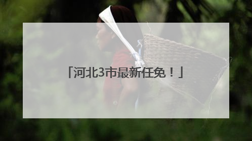 河北3市最新任免！