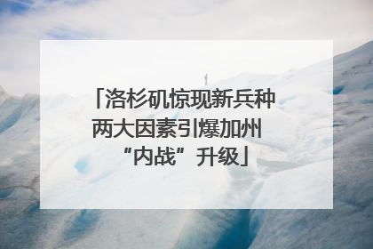 洛杉矶惊现新兵种 两大因素引爆加州“内战”升级