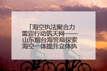 海空执法聚合力 雷霆行动筑天网——山东烟台海警局探索海空一体提升立体执法效能纪实