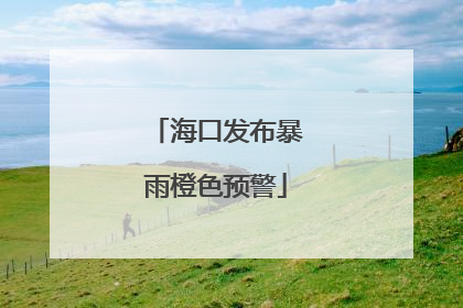 海口发布暴雨橙色预警