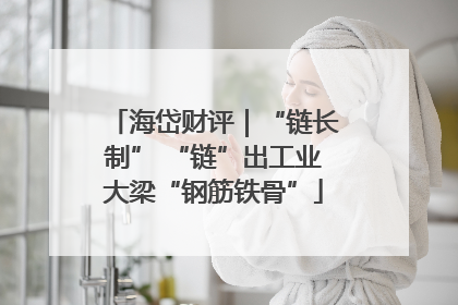 海岱财评｜“链长制” “链”出工业大梁“钢筋铁骨”