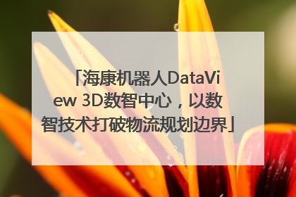 海康机器人DataView 3D数智中心，以数智技术打破物流规划边界