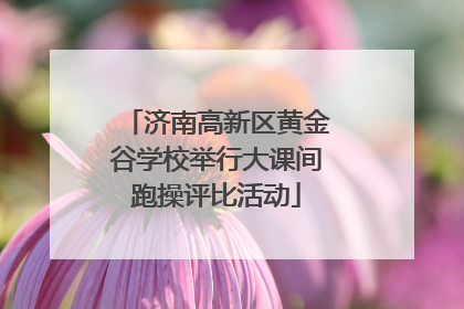 济南高新区黄金谷学校举行大课间跑操评比活动