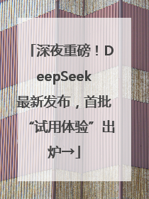 深夜重磅！DeepSeek最新发布，首批“试用体验”出炉→