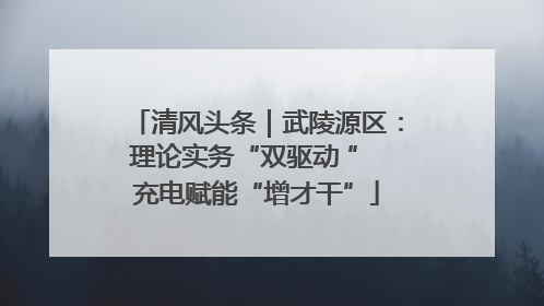 清风头条｜武陵源区：理论实务“双驱动 ” 充电赋能“增才干”