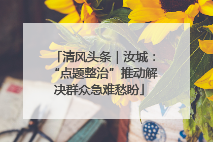 清风头条｜汝城：“点题整治”推动解决群众急难愁盼