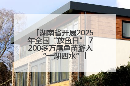 湖南省开展2025年全国“放鱼日” 7200多万尾鱼苗游入“一湖四水”