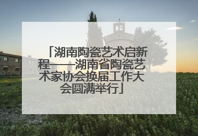 湖南陶瓷艺术启新程——湖南省陶瓷艺术家协会换届工作大会圆满举行