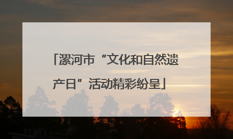漯河市“文化和自然遗产日”活动精彩纷呈