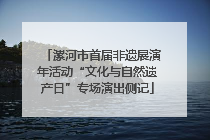 漯河市首届非遗展演年活动“文化与自然遗产日”专场演出侧记