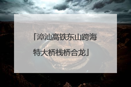 漳汕高铁东山跨海特大桥栈桥合龙