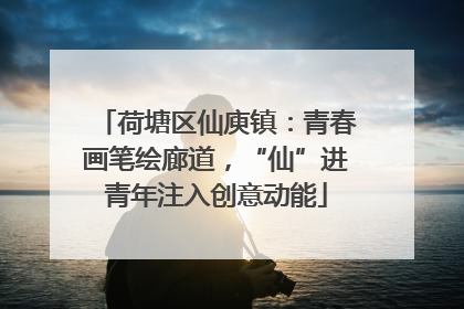 荷塘区仙庾镇：青春画笔绘廊道，“仙”进青年注入创意动能