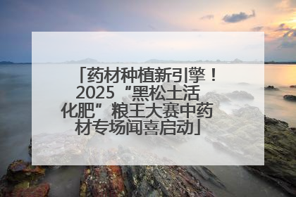 药材种植新引擎！2025“黑松土活化肥”粮王大赛中药材专场闻喜启动