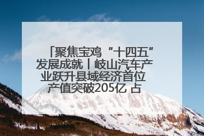 聚焦宝鸡“十四五”发展成就丨岐山汽车产业跃升县域经济首位 产值突破205亿 占规上工业75%