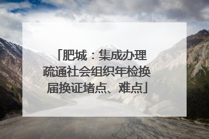 肥城：集成办理 疏通社会组织年检换届换证堵点、难点