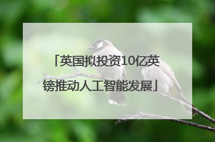 英国拟投资10亿英镑推动人工智能发展