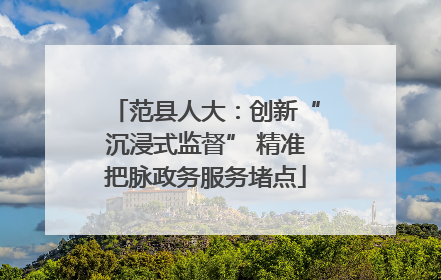 范县人大：创新“沉浸式监督” 精准把脉政务服务堵点