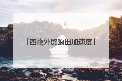 西藏外贸跑出加速度